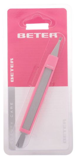 Beter Triple-use cuticle cutter with pusher and file