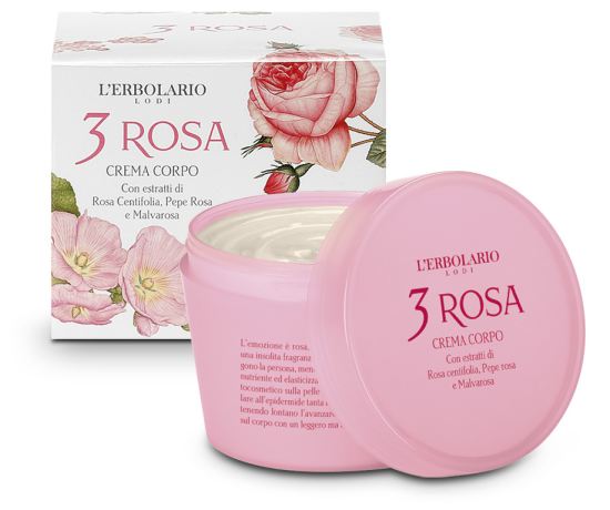 L'Erbolario 3 Rosa Body Cream 200 ml