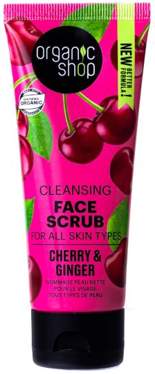 Organic Shop Exfoliante Facial Jenjibre y Cerezas 75 ml