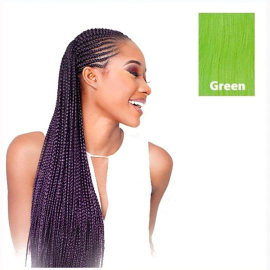 X-Pression Green Hair Extensions
