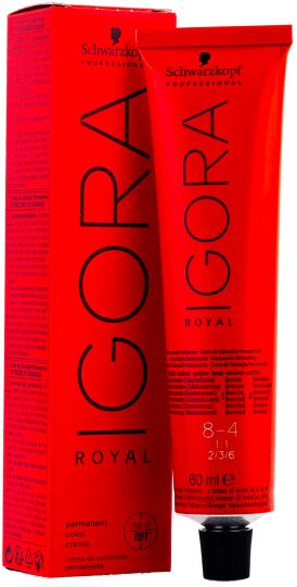 Schwarzkopf Professional Royal Tinte Permanente 8/4 Rubio Claro beige 60 ml