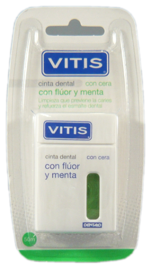 Vitis Dental Tape w/ Fluor and Mint 50 + 5 meters