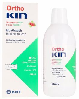Kin Ortho-Kin strawberry mint mouthwash 500 ml