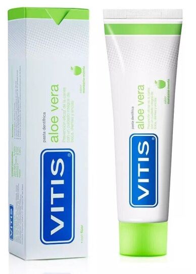 Vitis Aloe Vera Pasta Dentifrica Sabor Manzana-Menta 100 ml