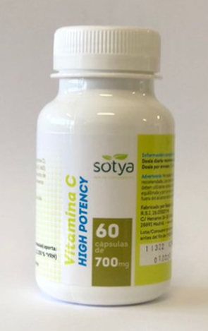 Sotya Vitamin C High Potency 60 capsules of 700 mg
