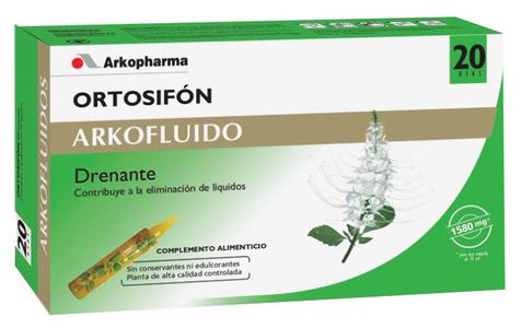Arkopharma Arkofluid Orthosiphon 20 Drinkable Ampoules