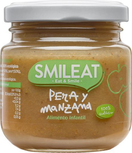 Little Jar of Pear and Organic Apple 130 gr