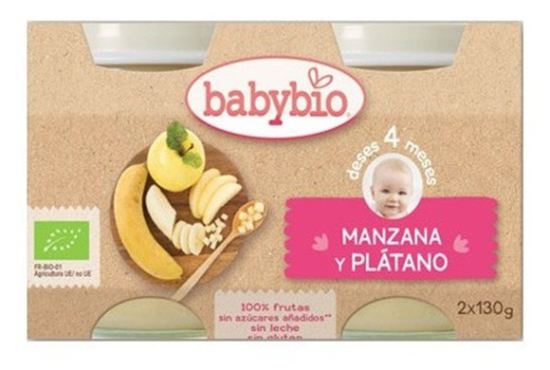 Babybio Apple / Banana 2X130g Bio