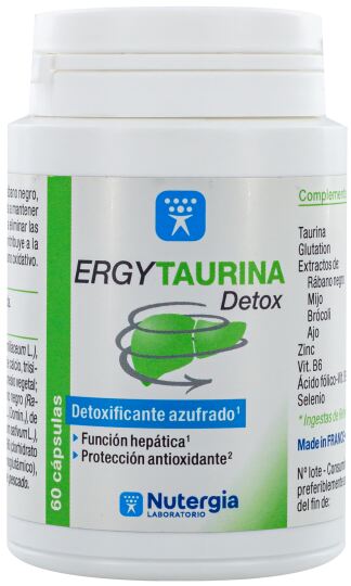 Nutergia Ergytaurina Detox 60 C&aacute;psulas