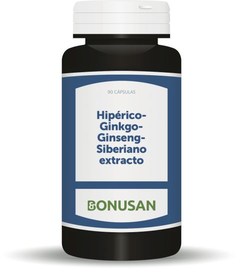 Bonusan Hyperico-Ginkgo-Siberian Ginseng Extract 90 Capsules