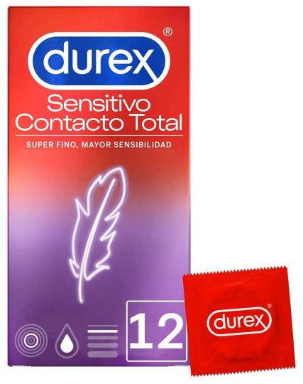 Durex Sensitive Contact Condoms Total 12 units