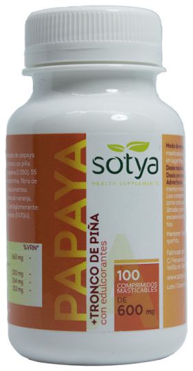Sotya Papaya with Pineapple Trunk 100 Tablets