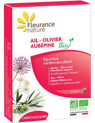 Fleurance Nature Garlic - Olive - White Hawthorn Bio 60 tablets