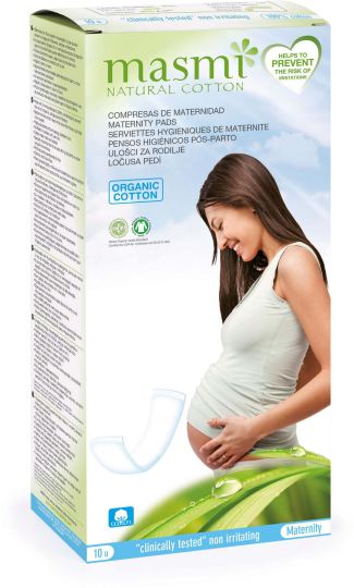 Masmi Maternity Pads 100% Cotton 10 units