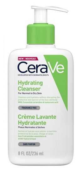 Cerave Limpiador hidratante para pieles normales a secas