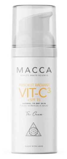 Macca Crema piel seca y normal absolut radiant vit-c3 spf15 50 ml
